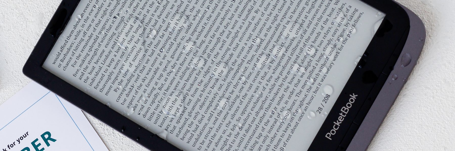 Vattenresistant läsplatta med IPX7 eller IPX8: hur väl skyddad är din enhet? 